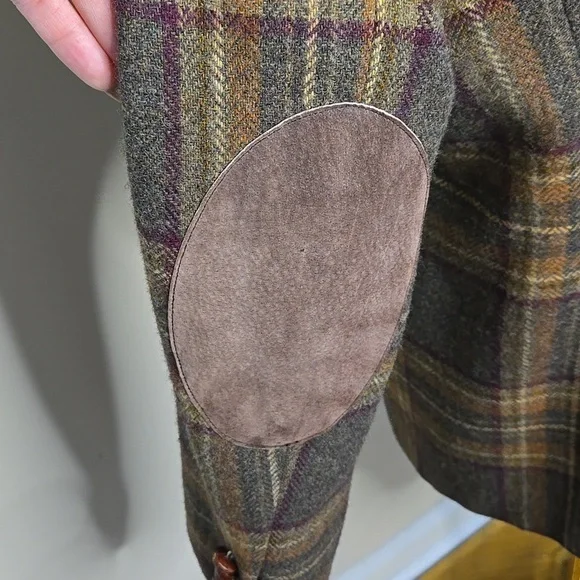 Ralph Lauren Tweed Blazer Elbow Patches Classic Heritage Preppy 14P - Picture 6 of 10